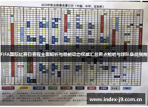 FIFA国际比赛日赛程全面解析与最新动态权威汇总看点前瞻与球队备战指南